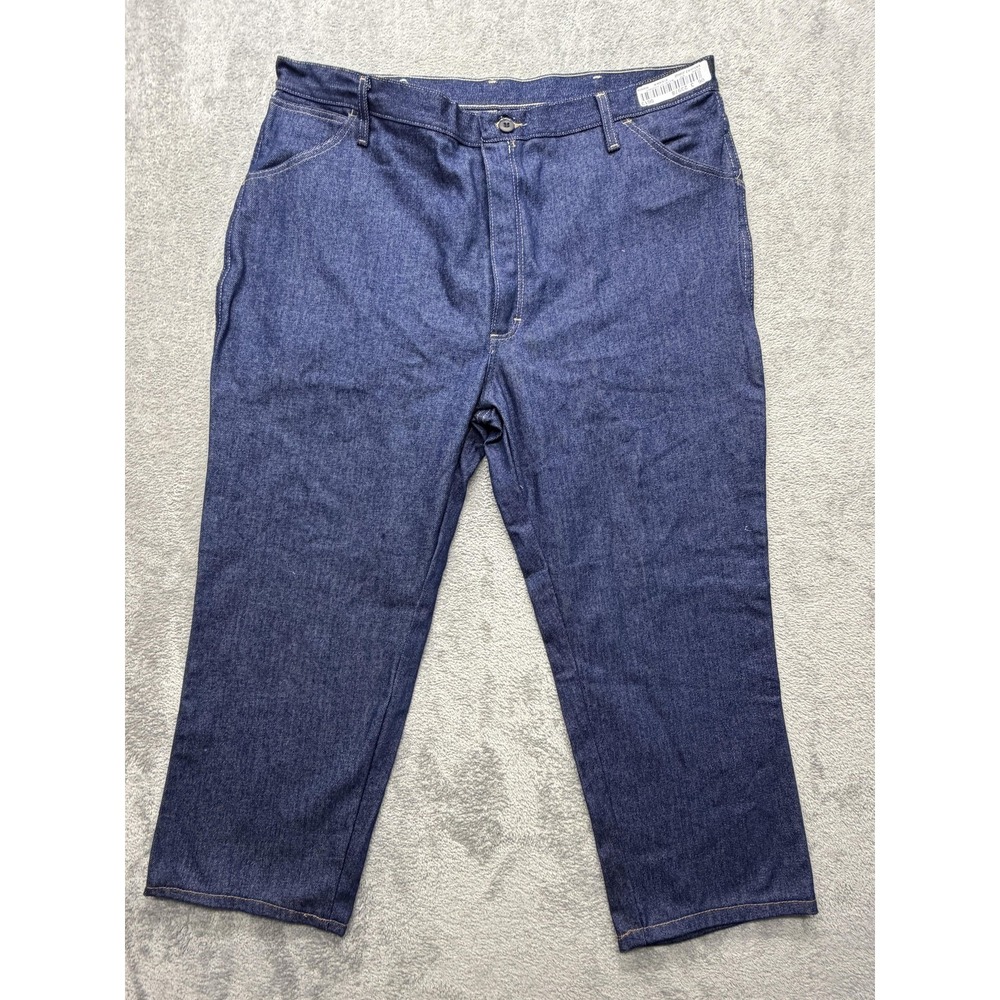 Bulwark FR Jeans Mens Measured 42x26 Dark Blue Straight Leg Flame‎ Resistant
